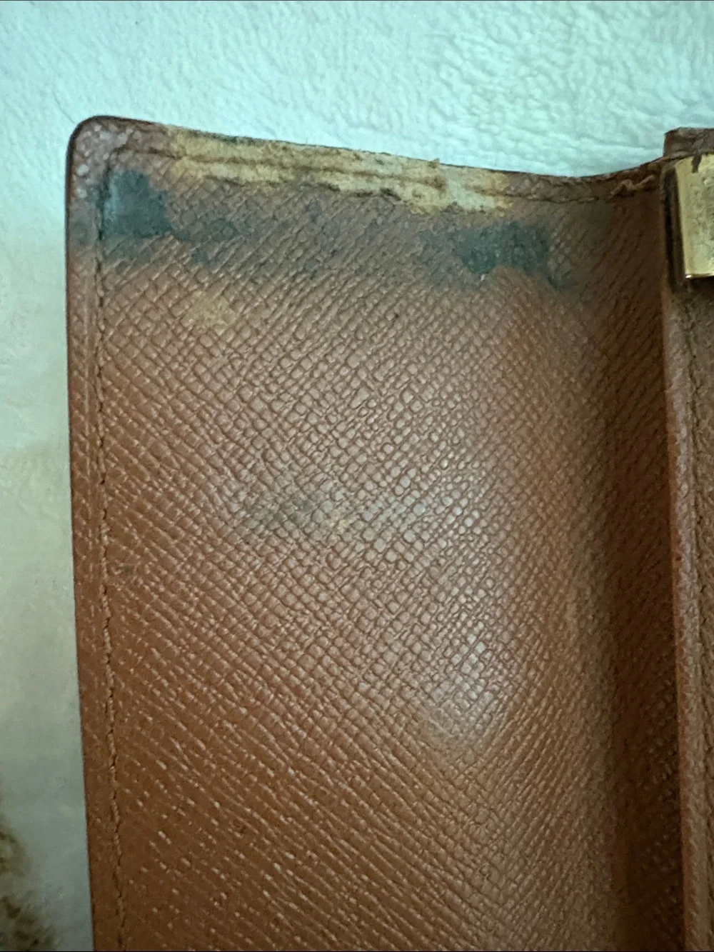 Louis Vuitton Monogram Key Holder Wallet in Brown and Gold